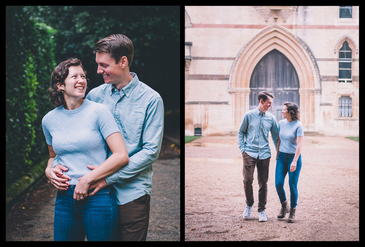 Engagement portraits around Oxford