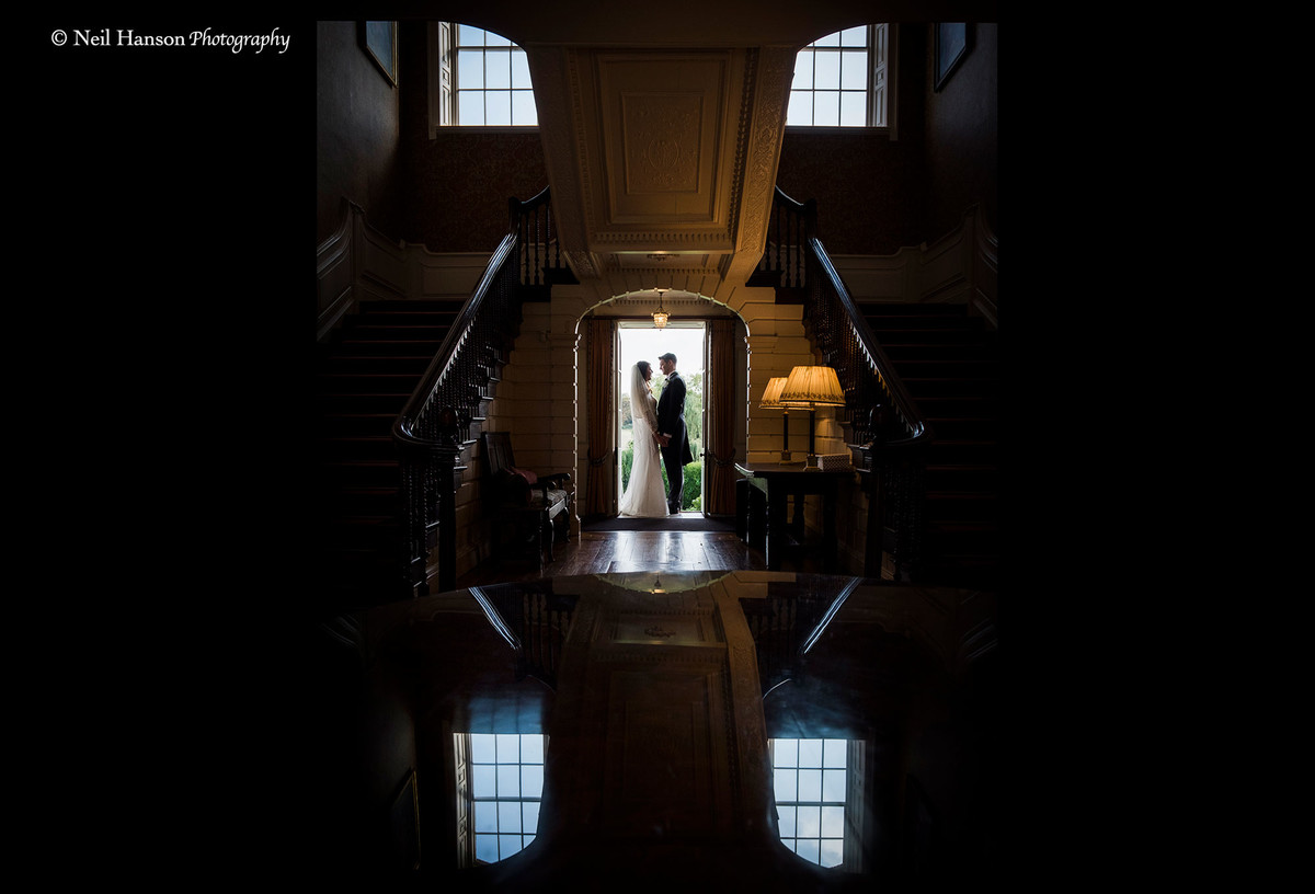 Bride and groom at Ardington House Wedding