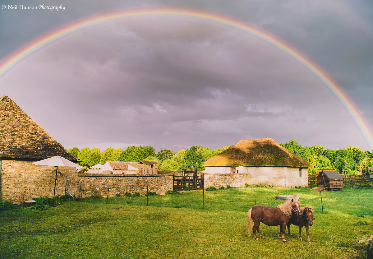 Rainbow over Cogges Manor Farm