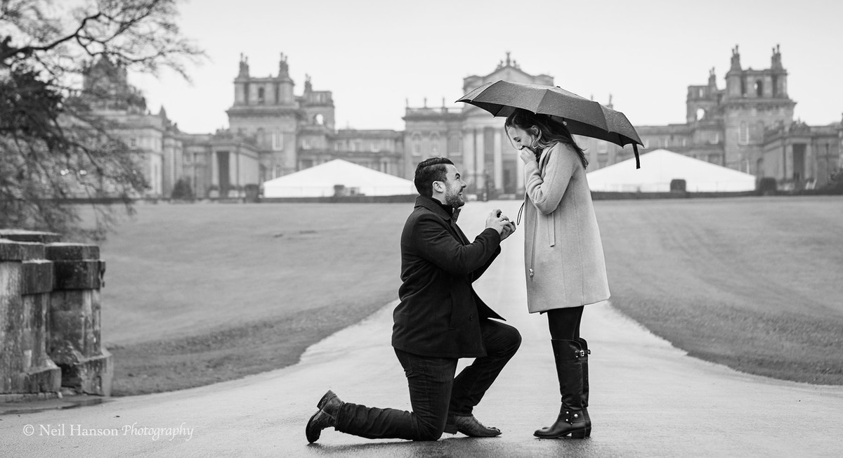 Blenheim Palace Surprise Proposal Photography